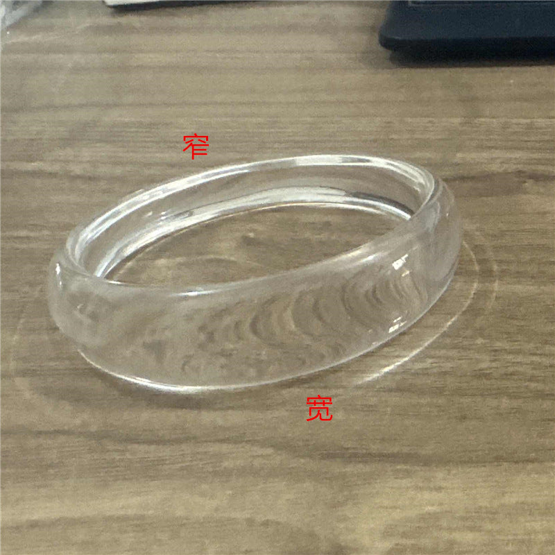 Wholesale fashion new marble acrylic bracelet shaped resin square round bracelet